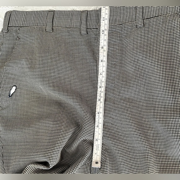 1970s Houndstooth Wool Trousers: Vintage High Waist Pants W36 L28 - Picture 14 of 16